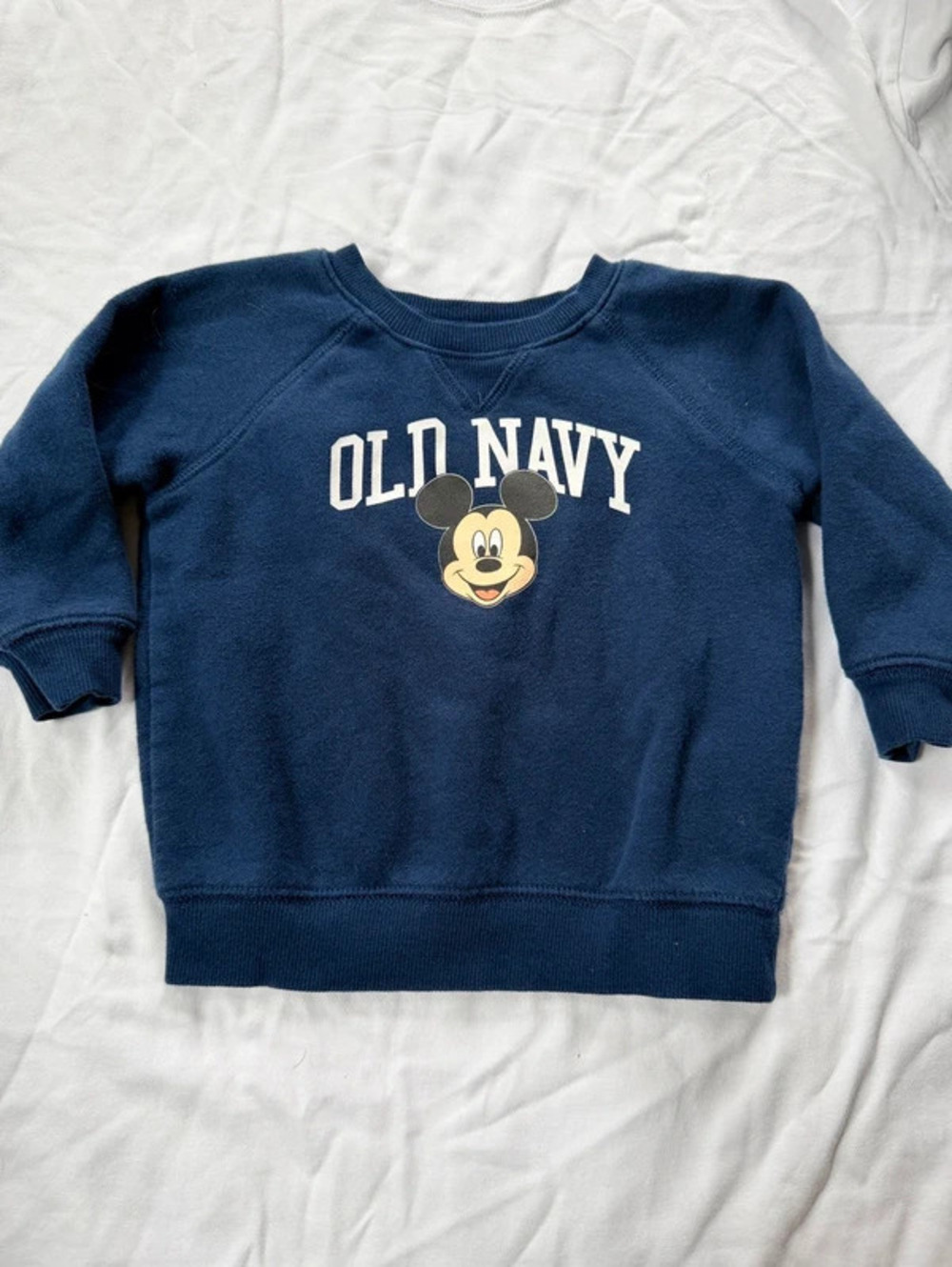 Old Navy Boys Mickey Mouse Sweatshirt Navy Blue Size 12-18 months 1179